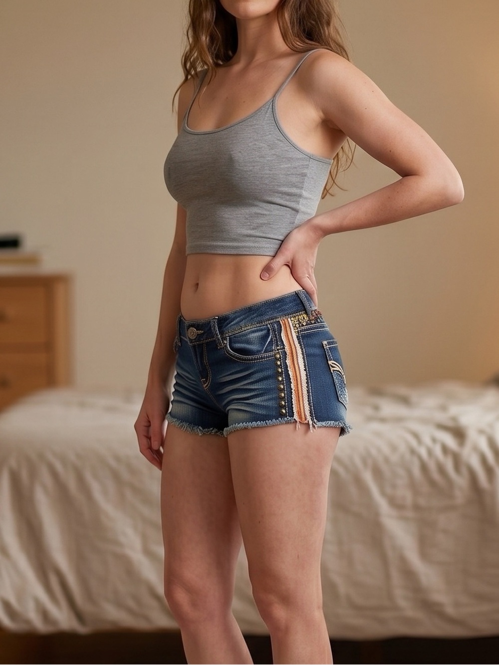 RUE 21 Low Rise Stretch Shorts - 3/4